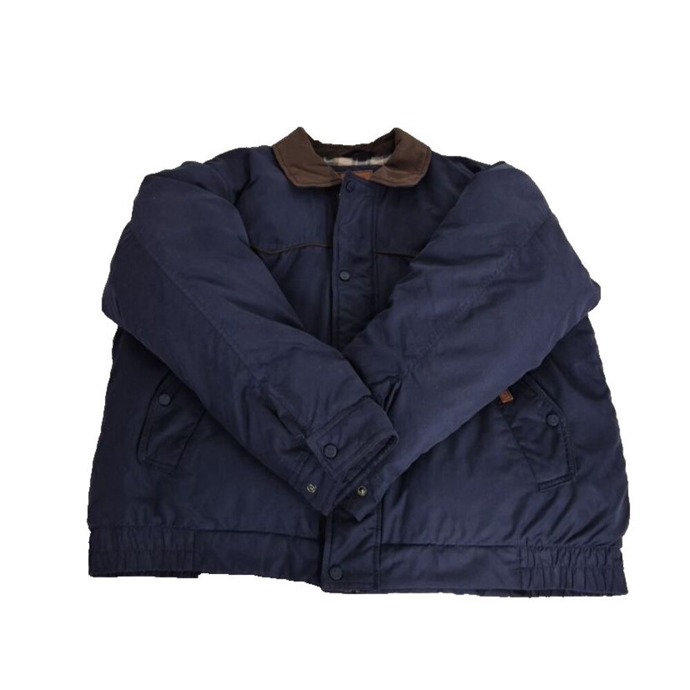 Outback Trading Company Jacket Mens XL Blue Sydney Down Filled Full Zip‎ Parka